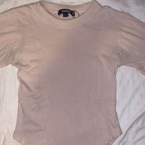 Baby pink missguided top